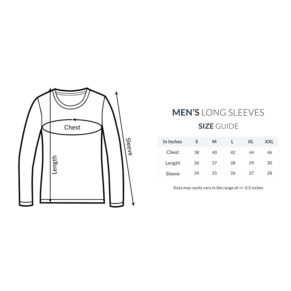 Black Men Round Long Sleeves